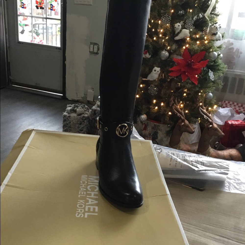 SALE SALE MICHAEL JORS LEATHER-BLACK BOOTS